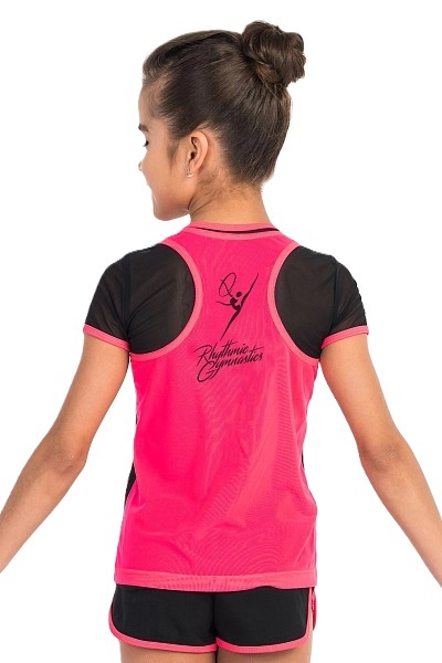 GF Double T-Shirt "Victoria" Coral-Black  (38-42)* view 2