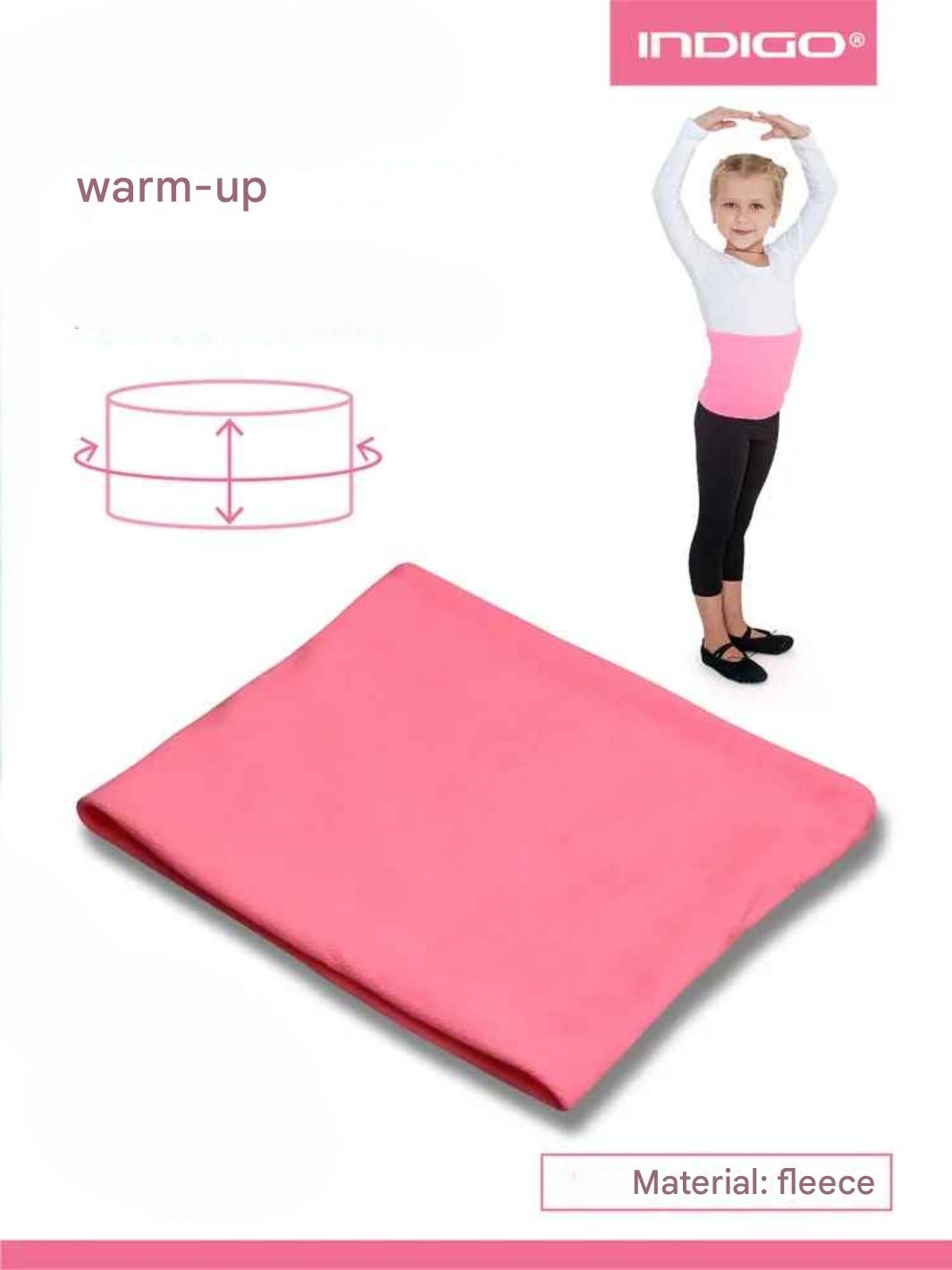 INDIGO Fleece body warmer SM 152, Pink (S-XL) view 2