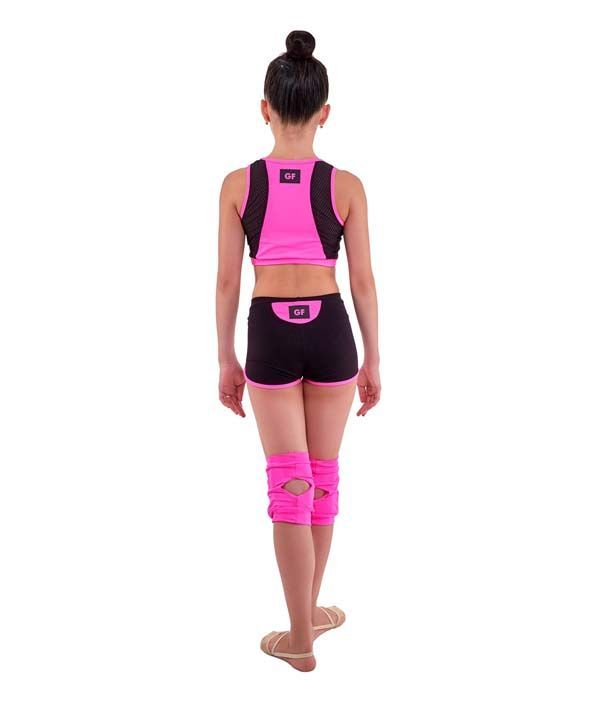 GF shorts "Diadema", Cotton, Black-Pink (34-40) view 6