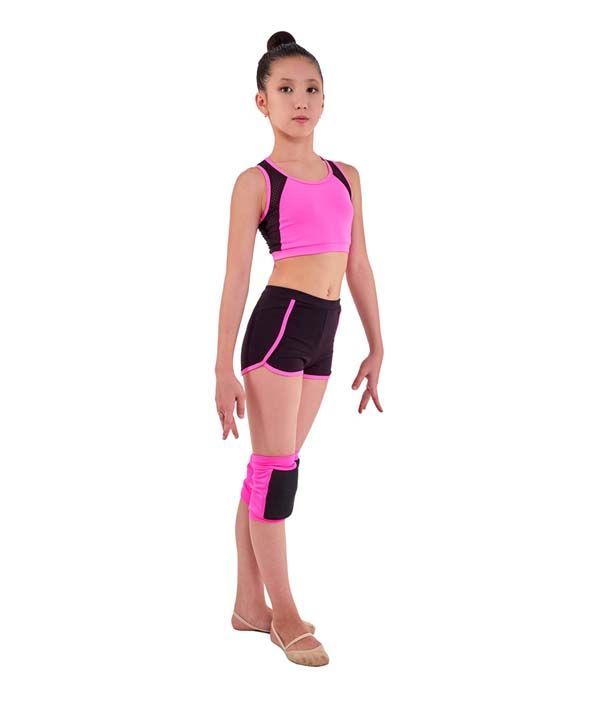 GF shorts "Diadema", Cotton, Black-Pink (34-40) view 5