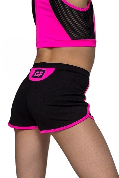 GF shorts "Diadema", Cotton, Black-Pink (34-40)