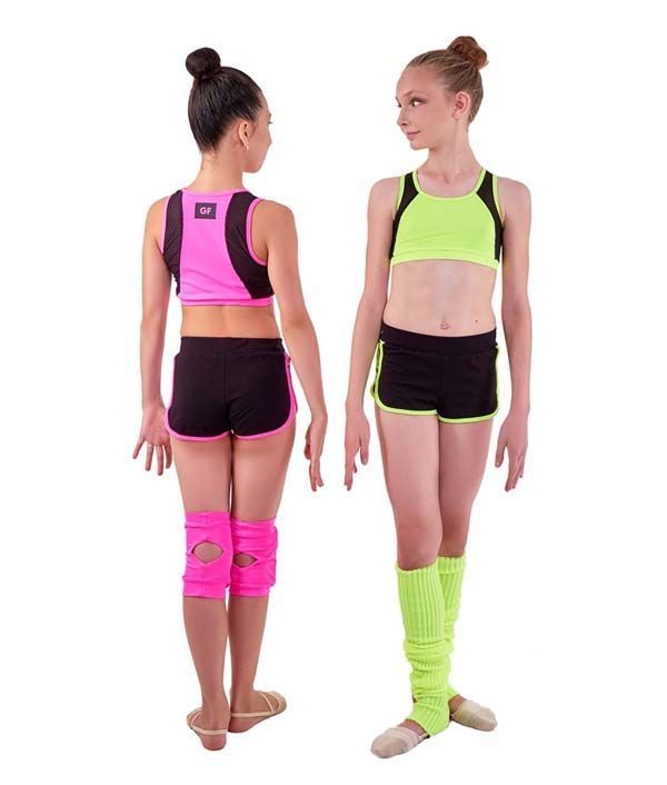 GF Top "Diadema" Cotton-Biflex, Black-Pink (34-40) view 9