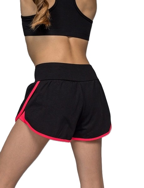 GF Double shorts "Fortune" Cotton, Black-Coral (34-42)* view 2